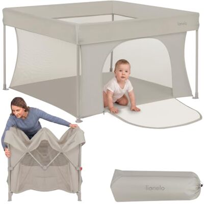 Lionelo Paco Parc Bébé Pliable 111 x 111 cm (0-48 Mois), Léger 4,1 kg Lionelo Paco Parc Bébé Pliable 111 x 111 cm (0-48 Mois), Léger 4,1 kg