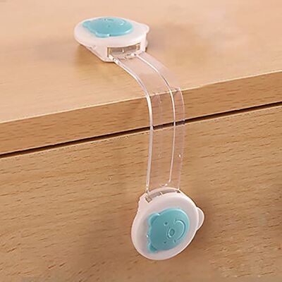 MOTT Verrou de sécurité en plastique pour réfrigérateur, armoire, placard, anti-pincement, sans perçage, autocollant pour enfant, chien, chat MOTT Verrou de sécurité en plastique pour réfrigérateur, armoire, placard, anti-pincement, sans perçage, autocollant pour enfant, chien, chat