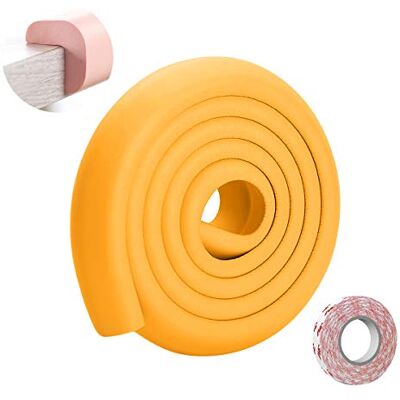 SONARIN Protection d'Angles et Rebords pour Bébés,2M / 6.6ft Corner Protections de bord de table de meubles en forme de L avec ruban adhésif fort,Protections de rebords(Orange) SONARIN Protection d'Angles et Rebords pour Bébés,2M / 6.6ft Corner Protections de bord de table de meubles en forme de L avec ruban adhésif fort,Protections de rebords(Orange)