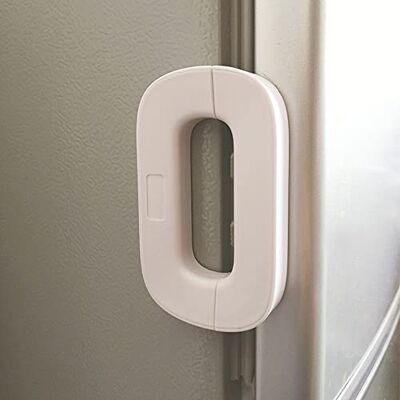 MOTT Verrou de réfrigérateur pour bébé Poignée autocollante Serrure de sécurité multifonction Pour enfants et bébés Anti-danger pour les chats Pour armoire, tiroir MOTT Verrou de réfrigérateur pour bébé Poignée autocollante Serrure de sécurité multifonction Pour enfants et bébés Anti-danger pour les chats Pour armoire, tiroir