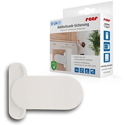 Reer Fusible pour appareils électriques, sécurité enfant pour réfrigérateur, micro-ondes, portes coulissantes par expert en sécurité enfant souabe Reer Fusible pour appareils électriques, sécurité enfant pour réfrigérateur, micro-ondes, portes coulissantes par expert en sécurité enfant souabe