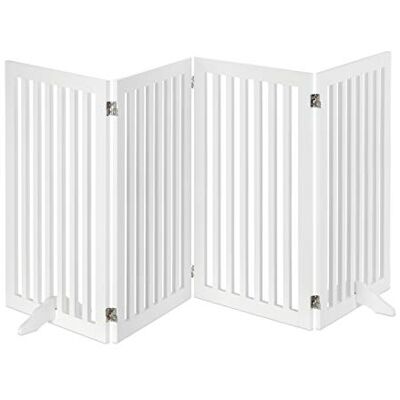 Relaxdays Grille en bois, réglable, portail pour chien, séparateur pour enfants, cheminée et poêle, 91,5 x 204,5 cm, blanc Relaxdays Grille en bois, réglable, portail pour chien, séparateur pour enfants, cheminée et poêle, 91,5 x 204,5 cm, blanc