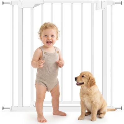 Pawhut Barrière sécurité press. 76-81cm Large Ouv. auto double sens Blanc Barrière de sécurité pour animaux, ouverture à une main, pour escaliers, portes, couloirs. Pawhut Barrière sécurité press. 76-81cm Large Ouv. auto double sens Blanc Barrière de sécurité pour animaux, ouverture à une main, pour escaliers, portes, couloirs.
