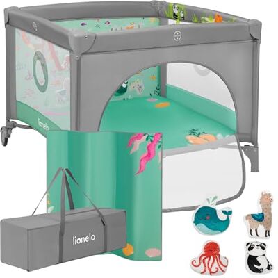 Lionelo Mille Plus Parc Bébé Pliable de Voyage 100×100 cm, 0–36 Mois Lionelo Mille Plus Parc Bébé Pliable de Voyage 100×100 cm, 0–36 Mois