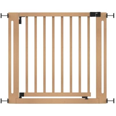 Safetots Barrière de sécurité élégante en bois, naturel, 87 cm – 95 cm, ajustement par pression, porte extra large de 65 cm, porte extra large en une seule pièce pour escaliers, couloirs et portes, Safetots Barrière de sécurité élégante en bois, naturel, 87 cm – 95 cm, ajustement par pression, porte extra large de 65 cm, porte extra large en une seule pièce pour escaliers, couloirs et portes,