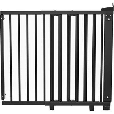 Geuther 2734+ barrière de sécurité pivotante, certifiée TÜV/GS, barrière de sécurité pour porte, barrière de sécurité pour escalier (86 cm 133 cm, à percer, barrière bébé extra haute), Teinté noir Geuther 2734+ barrière de sécurité pivotante, certifiée TÜV/GS, barrière de sécurité pour porte, barrière de sécurité pour escalier (86 cm 133 cm, à percer, barrière bébé extra haute), Teinté noir