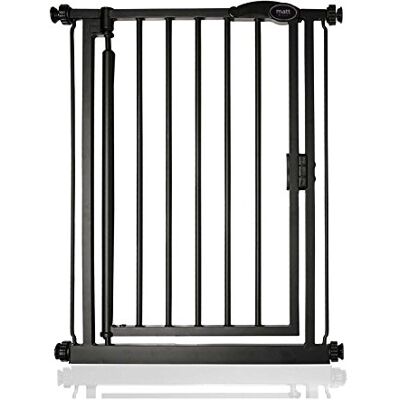 Safetots Barrière d'escalier à fermeture automatique, extra fine, 61 cm 66,5 cm, noir mat, fermeture automatique, barrière de sécurité pour tout-petits, installation facile Safetots Barrière d'escalier à fermeture automatique, extra fine, 61 cm 66,5 cm, noir mat, fermeture automatique, barrière de sécurité pour tout-petits, installation facile