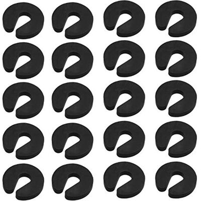 SEIWEI Lot de 20 protège-doigts de porte pour bébé faciles à protéger avec souples, empêchent les blessures aux doigts, les portes claquantes et les enfants ou les animaux de compagnie de se verrouiller dans la pièce Noir SEIWEI Lot de 20 protège-doigts de porte pour bébé faciles à protéger avec souples, empêchent les blessures aux doigts, les portes claquantes et les enfants ou les animaux de compagnie de se verrouiller dans la pièce Noir