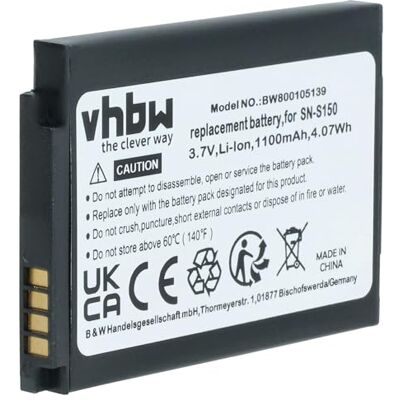 vhbw Batterie compatible avec Summer Best View 28030, 28034, 28035 moniteur bébé, babyphone (1100mAh, 3,7V, Li-ion) vhbw Batterie compatible avec Summer Best View 28030, 28034, 28035 moniteur bébé, babyphone (1100mAh, 3,7V, Li-ion)