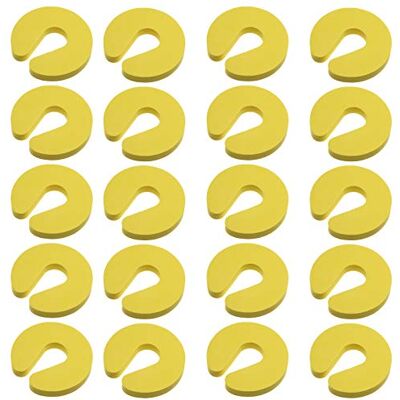 SEIWEI Lot de 20 protège-doigts de porte pour bébé faciles à protéger avec souples, empêchent les blessures aux doigts, les portes claquantes et les enfants ou les animaux de compagnie de se verrouiller dans la pièce Jaune SEIWEI Lot de 20 protège-doigts de porte pour bébé faciles à protéger avec souples, empêchent les blessures aux doigts, les portes claquantes et les enfants ou les animaux de compagnie de se verrouiller dans la pièce Jaune