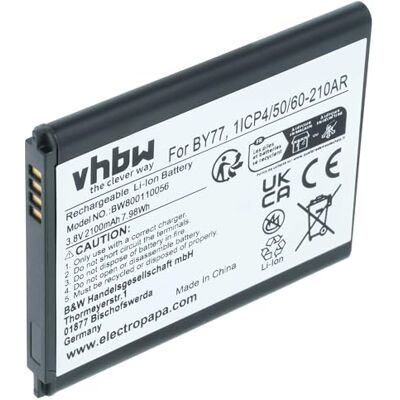 vhbw Batterie rechargeable remplace 1ICP4/50/60-210AR pour moniteur bébé (2100 mAh, 3,8 V, Li-Ion) vhbw Batterie rechargeable remplace 1ICP4/50/60-210AR pour moniteur bébé (2100 mAh, 3,8 V, Li-Ion)