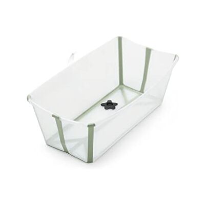 Stokke ® Flexi Bath® Baignoire pour bébés, tout-petits et enfants Extrêmement légère et pliable Couleur : vert transparent Stokke ® Flexi Bath® Baignoire pour bébés, tout-petits et enfants Extrêmement légère et pliable Couleur : vert transparent