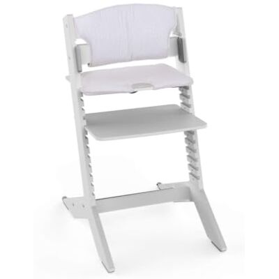 Geuther NALA Chaise haute en bois grise coussin Geuther NALA Chaise haute en bois grise coussin