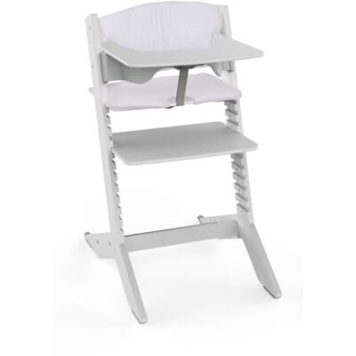 Geuther NALA Chaise haute en bois gris coussin tablette Geuther NALA Chaise haute en bois gris coussin tablette
