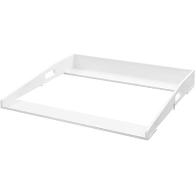 WOLTU Table à langer en MDF, 80 x 75 x 10 cm, table à langer pour bébé, convient pour commode avec profondeur 47 – 51 cm et largeur ≥ 80 cm, fixation avec supports métalliques, blanc WOLTU Table à langer en MDF, 80 x 75 x 10 cm, table à langer pour bébé, convient pour commode avec profondeur 47 – 51 cm et largeur ≥ 80 cm, fixation avec supports métalliques, blanc
