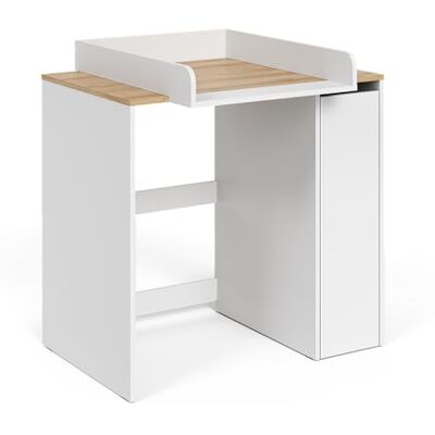 Vicco Armoire machine à laver Viktor Blanc/Artisan 93.6x88.2cm 2 pièces 2 pièces avec plan à langer, pour le rangement des lessives et comme surface de dépose Vicco Armoire machine à laver Viktor Blanc/Artisan 93.6x88.2cm 2 pièces 2 pièces avec plan à langer, pour le rangement des lessives et comme surface de dépose