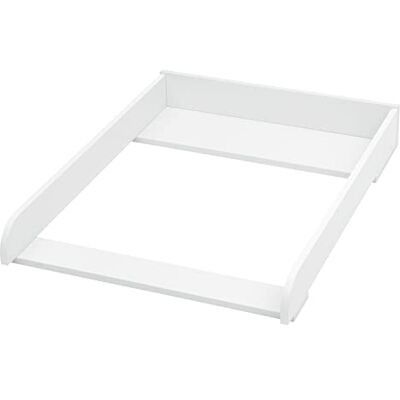 WOLTU Table à langer pour commode de 48 cm de profondeur, en MDF, plan à langer, 60 x 10,5 x 80 cm, blanc, avec parois latérales WOLTU Table à langer pour commode de 48 cm de profondeur, en MDF, plan à langer, 60 x 10,5 x 80 cm, blanc, avec parois latérales