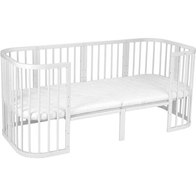 waldin rallonge pour lit bébé 7 en 1 à 174 cm, sans lit, blanc extension lit bébé, lit junior, matelas complémentaire, évolutif, lit enfant, hêtre massif waldin rallonge pour lit bébé 7 en 1 à 174 cm, sans lit, blanc extension lit bébé, lit junior, matelas complémentaire, évolutif, lit enfant, hêtre massif