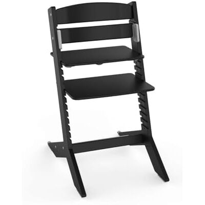Geuther Nala Chaise haute en bois pour enfant évolutive I Chaise haute ergonomique pour bébé à adulte Hauteur réglable avec système One Click Charge maximale 90 kg I Couleur noire Geuther Nala Chaise haute en bois pour enfant évolutive I Chaise haute ergonomique pour bébé à adulte Hauteur réglable avec système One Click Charge maximale 90 kg I Couleur noire