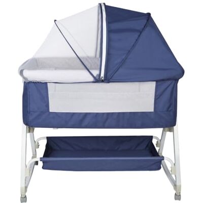 LANTUS Lit Bébé Cododo Berceau Cododo Bébé avec Matelas, Mode Bascule pour Bercer Bébé, Fenêtres en Filet, 6 Niveaux(106-116cm (106-108 110-112 114-116)) jusqu'à 20 kg, bleu marine LANTUS Lit Bébé Cododo Berceau Cododo Bébé avec Matelas, Mode Bascule pour Bercer Bébé, Fenêtres en Filet, 6 Niveaux(106-116cm (106-108 110-112 114-116)) jusqu'à 20 kg, bleu marine