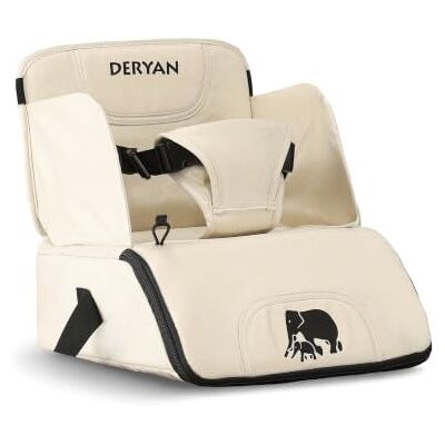 Deryan Rehausseur V2, Nougat Sangle de fixation incluse Deryan Rehausseur V2, Nougat Sangle de fixation incluse