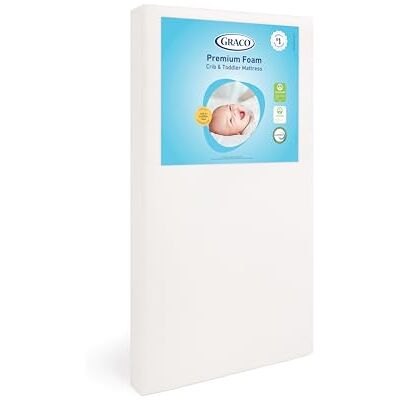Graco Matelas en mousse de qualité supérieure pour berceau et lit d'enfant, taille standard et complète Graco Matelas en mousse de qualité supérieure pour berceau et lit d'enfant, taille standard et complète