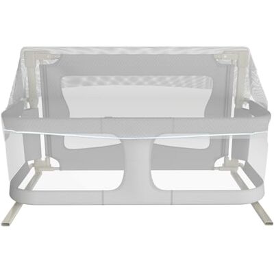 LANTUS Barrière de Sécurité Enfant,Lit Cododo de Bébé avec Moustiquaire, fenêtre en maille respirante et visible, pour Les Bébés de 1 à 36 Moispour,Cadre en métal Robuste- 120 x 50 x 105 cm (gris) LANTUS Barrière de Sécurité Enfant,Lit Cododo de Bébé avec Moustiquaire, fenêtre en maille respirante et visible, pour Les Bébés de 1 à 36 Moispour,Cadre en métal Robuste- 120 x 50 x 105 cm (gris)