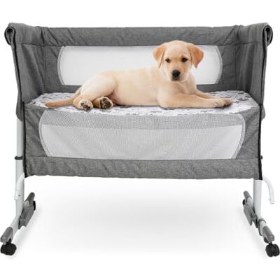 LANTUS Berceau Lit bébécododo pour bébé 4 en 1 Pliable Hauteur et Pieds réglables 5 Niveaux-70-90cm(70-75- 80-85-90), Cadeau pour nouveau-né 0-2 ans-92 * 58 * 70-90cm-blanc cassé LANTUS Berceau Lit bébécododo pour bébé 4 en 1 Pliable Hauteur et Pieds réglables 5 Niveaux-70-90cm(70-75- 80-85-90), Cadeau pour nouveau-né 0-2 ans-92 * 58 * 70-90cm-blanc cassé
