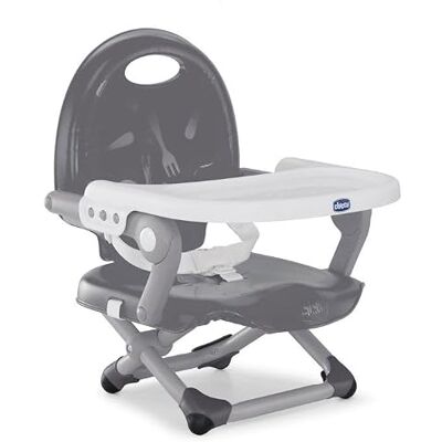 Chicco Pocket Snack Rehausseur Chaise Bébé pour Enfants de 6 mois à 3 ans (15 kg), Chaise Haute Portable, Réglable, avec Fermeture Compacte et Plateau Amovible Dark Grey Chicco Pocket Snack Rehausseur Chaise Bébé pour Enfants de 6 mois à 3 ans (15 kg), Chaise Haute Portable, Réglable, avec Fermeture Compacte et Plateau Amovible Dark Grey