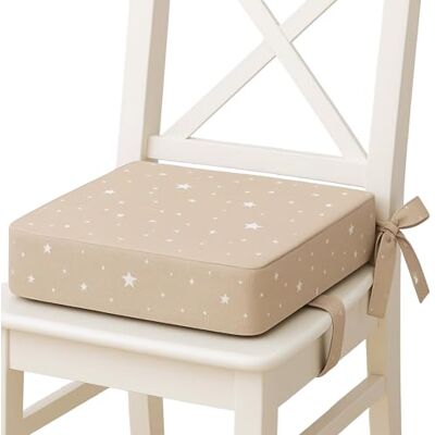 Totsy Baby Coussin Réhausseur Enfant 32x32x8 cm pour Table – Réhausseur de Chaise avec Sangles Réglables et Dessous Antidérapant – Housse Amovible lavable à 30 degrés Beige avec étoiles blanches Totsy Baby Coussin Réhausseur Enfant 32x32x8 cm pour Table – Réhausseur de Chaise avec Sangles Réglables et Dessous Antidérapant – Housse Amovible lavable à 30 degrés Beige avec étoiles blanches