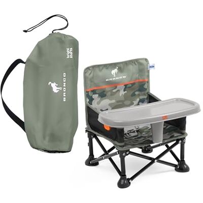 Bright Starts , Chaise rehausseur portable Ford Bronco Pop 'N Sit avec siège au sol, utilisation en intérieur/extérieur, pliage compact, imprimé camouflage, 6 mois à 3 ans Bright Starts , Chaise rehausseur portable Ford Bronco Pop 'N Sit avec siège au sol, utilisation en intérieur/extérieur, pliage compact, imprimé camouflage, 6 mois à 3 ans