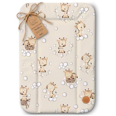Totsy Baby Matelas a langer bebe 70x50 cm table à langer pour bébé avec plan, tapis imperméable facile à nettoyer à poser sur une machine à laver ou une commode Hemnes ou Malm Oeko-Tex Girafes Totsy Baby Matelas a langer bebe 70x50 cm table à langer pour bébé avec plan, tapis imperméable facile à nettoyer à poser sur une machine à laver ou une commode Hemnes ou Malm Oeko-Tex Girafes