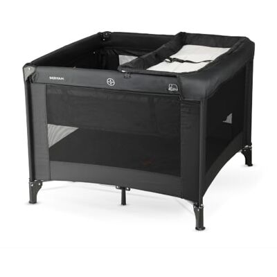 Deryan Lit de voyage pour bébé de 0 à 5 ans (0 à 20 kg), léger de 9 kg, grand matelas, ouverture latérale, design pliable, sac de transport inclus, 100 x 100 cm (noir) Deryan Lit de voyage pour bébé de 0 à 5 ans (0 à 20 kg), léger de 9 kg, grand matelas, ouverture latérale, design pliable, sac de transport inclus, 100 x 100 cm (noir)