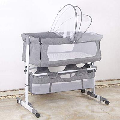 LANTUS Berceau Bébé Lit bébé Lit cododo pour bébé 4 en 1 Pliable Hauteur et Pieds réglables 5 Niveaux-70-90cm(70-75- 80-85-90),Cadeau pour nouveau-né 0-2 ans-92 * 58 * 70-90cm-gris foncé LANTUS Berceau Bébé Lit bébé Lit cododo pour bébé 4 en 1 Pliable Hauteur et Pieds réglables 5 Niveaux-70-90cm(70-75- 80-85-90),Cadeau pour nouveau-né 0-2 ans-92 * 58 * 70-90cm-gris foncé