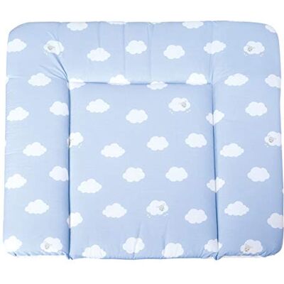 roba Matelas à Langer Nettoyable 85 x 75 cm Kleine Wolke bleu Bords Rehaussés Pour Table à Langer Sans Phtalate Motif Nuage sur Fond Bleu roba Matelas à Langer Nettoyable 85 x 75 cm Kleine Wolke bleu Bords Rehaussés Pour Table à Langer Sans Phtalate Motif Nuage sur Fond Bleu
