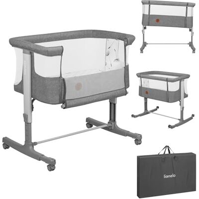 Lionelo Aurora Lit Bébé 3 en 1: Lit Cododo, Berceau & Lit Parapluie, 0-9 kg Réglable 5 Hauteurs, Matelas Confort T25, Ventilation Panoramique, Facile à Plier, Sac de Transport, 0-6 Mois Lionelo Aurora Lit Bébé 3 en 1: Lit Cododo, Berceau & Lit Parapluie, 0-9 kg Réglable 5 Hauteurs, Matelas Confort T25, Ventilation Panoramique, Facile à Plier, Sac de Transport, 0-6 Mois
