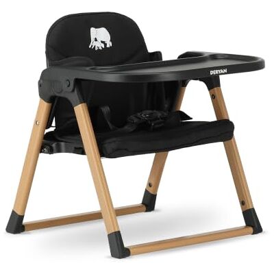 Deryan Booster S Siège enfant pliable Noir/bois De 6 mois à 3 ans Dimensions : 36 x 36 x 43 cm Charge maximale : 15 kg Pliable Réglable Avec gamelle Deryan Booster S Siège enfant pliable Noir/bois De 6 mois à 3 ans Dimensions : 36 x 36 x 43 cm Charge maximale : 15 kg Pliable Réglable Avec gamelle