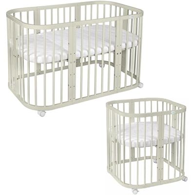 waldin Lit Bébé 7en1, Matelas et Roulettes, Étagère, Olive Sans Ensemble de Tissu, Évolutif, Lit, Lit Cododo en Bois, Fonction Balancelle en Option waldin Lit Bébé 7en1, Matelas et Roulettes, Étagère, Olive Sans Ensemble de Tissu, Évolutif, Lit, Lit Cododo en Bois, Fonction Balancelle en Option