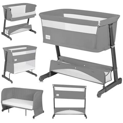 Lionelo Thomi Plus 5in1 Lit Enfant de 0 à 4 Ans CoSleeper Baby Box Canapé jusqu'à 100 kg 2 Matelas Hauteur Réglable, Roues Solution Familles, Hôtels et Maisons d'hôtes Lionelo Thomi Plus 5in1 Lit Enfant de 0 à 4 Ans CoSleeper Baby Box Canapé jusqu'à 100 kg 2 Matelas Hauteur Réglable, Roues Solution Familles, Hôtels et Maisons d'hôtes