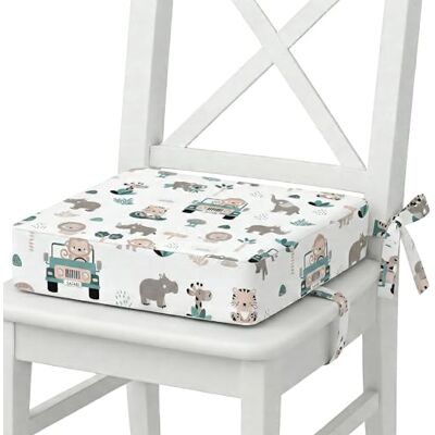 Totsy Baby Coussin Réhausseur Enfant 32x32x8 cm pour Table – Réhausseur de Chaise avec Sangles Réglables et Dessous Antidérapant – Housse Amovible lavable à 30 degrés Afrique Totsy Baby Coussin Réhausseur Enfant 32x32x8 cm pour Table – Réhausseur de Chaise avec Sangles Réglables et Dessous Antidérapant – Housse Amovible lavable à 30 degrés Afrique