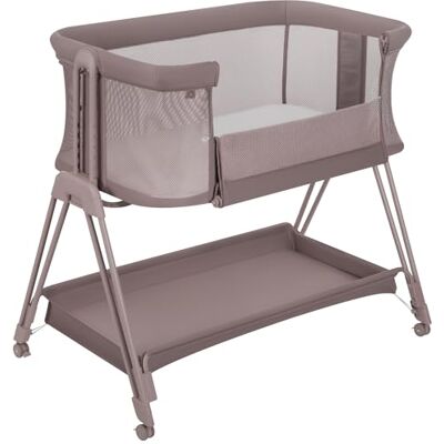 Lionelo Luna Lit Cododo Bébé 2-en-1 Lit d’Appoint Réglable pour Nouveau-né Co-sleeping, 7 Hauteurs, Inclinaison du Matelas, Ouverture Latérale, Roues avec Frein, Matelas Lavable, 0–9 kg Lionelo Luna Lit Cododo Bébé 2-en-1 Lit d’Appoint Réglable pour Nouveau-né Co-sleeping, 7 Hauteurs, Inclinaison du Matelas, Ouverture Latérale, Roues avec Frein, Matelas Lavable, 0–9 kg