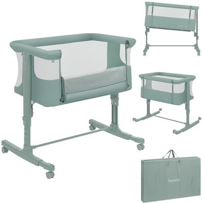 Lionelo Aurora Lit Bébé 3 en 1: Lit Cododo, Berceau & Lit Parapluie, 0-9 kg Réglable 5 Hauteurs, Matelas Confort T25, Ventilation Panoramique, Facile à Plier, Sac de Transport, 0-6 Mois Lionelo Aurora Lit Bébé 3 en 1: Lit Cododo, Berceau & Lit Parapluie, 0-9 kg Réglable 5 Hauteurs, Matelas Confort T25, Ventilation Panoramique, Facile à Plier, Sac de Transport, 0-6 Mois