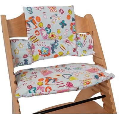 Babyline Housse de coussin pour chaise et haut stokke Compatible avec Stokke, Tripp Trapp et Chaise haute évolutive Babyline Housse de coussin pour chaise et haut stokke Compatible avec Stokke, Tripp Trapp et Chaise haute évolutive