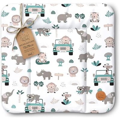 Totsy Baby Matelas a langer bebe 75x72 cm table à langer pour bébé avec plan, tapis imperméable facile à nettoyer à poser sur une machine à laver ou une commode Hemnes ou Malm Oeko-Tex Afrique Totsy Baby Matelas a langer bebe 75x72 cm table à langer pour bébé avec plan, tapis imperméable facile à nettoyer à poser sur une machine à laver ou une commode Hemnes ou Malm Oeko-Tex Afrique