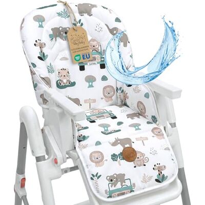 Totsy Baby Réducteur de siège pour chaise haute coussin pour bébé stable, revêtement imperméable pour chaise haute d'enfants, housse pour chaise haute de bébé Oeko-Tex Afrique Totsy Baby Réducteur de siège pour chaise haute coussin pour bébé stable, revêtement imperméable pour chaise haute d'enfants, housse pour chaise haute de bébé Oeko-Tex Afrique