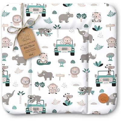 Totsy Baby Matelas a langer bebe 85x72 cm table à langer pour bébé avec plan, tapis imperméable facile à nettoyer à poser sur une machine à laver ou une commode Hemnes ou Malm Oeko-Tex Afrique Totsy Baby Matelas a langer bebe 85x72 cm table à langer pour bébé avec plan, tapis imperméable facile à nettoyer à poser sur une machine à laver ou une commode Hemnes ou Malm Oeko-Tex Afrique