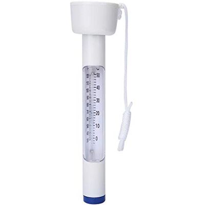 Dilwe Thermomètre de bassin, thermomètre flottant pour piscine extérieure, étang à poissons, aquariums (blanc) Dilwe Thermomètre de bassin, thermomètre flottant pour piscine extérieure, étang à poissons, aquariums (blanc)