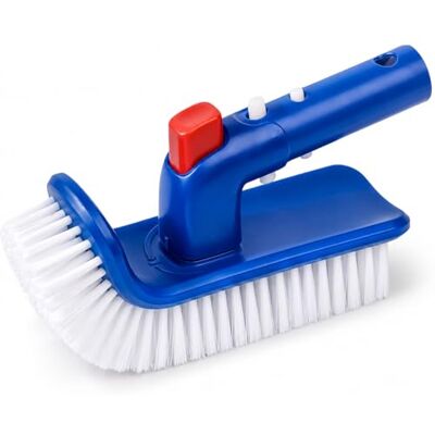 BAIFUMEN Tête de brosse de piscine pour piscine creusée, poignée rotative à 180 degrés, brosse à récurer pour nettoyer le spa, la salle de bain, le sol, la cuisine BAIFUMEN Tête de brosse de piscine pour piscine creusée, poignée rotative à 180 degrés, brosse à récurer pour nettoyer le spa, la salle de bain, le sol, la cuisine