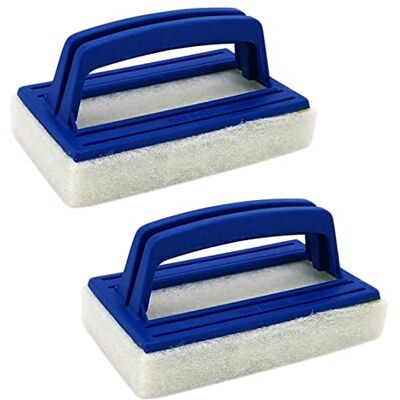 SyiXute 2 Pièces Brosses Éponge De Piscine,Brosse De Mur De Piscine,Ligne d'eau Brosse De Nettoyage,Plastique Piscine Brosse De Piscine avec Poignée pour Nettoyer Piscine Spa Baignoires Murs SyiXute 2 Pièces Brosses Éponge De Piscine,Brosse De Mur De Piscine,Ligne d'eau Brosse De Nettoyage,Plastique Piscine Brosse De Piscine avec Poignée pour Nettoyer Piscine Spa Baignoires Murs