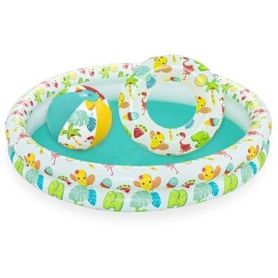 Bestway MGM- Piscine Gonflable, 51124-BGLX16GL02 Bestway MGM- Piscine Gonflable, 51124-BGLX16GL02